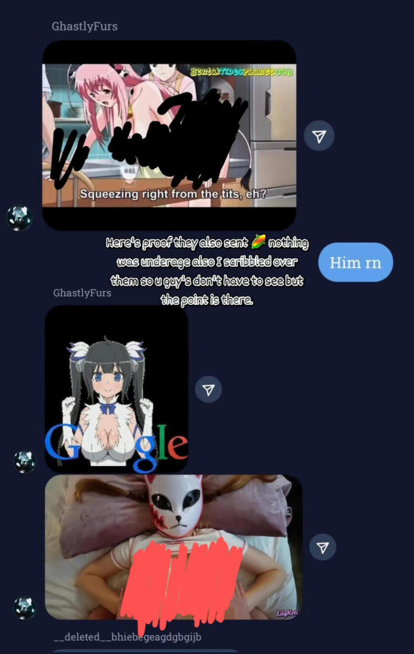 They Tried To Blame My Partner For Unconcentually Sending Porn When They Did To Our Group Chat's Aswell.