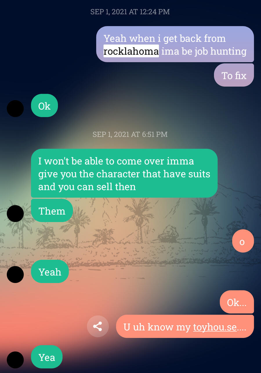 They Deleted Their Old Facebook Account.This is the first time they told me to sell their suit's.